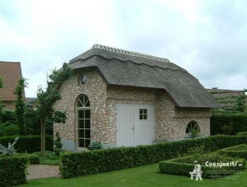 Houten bijgebouwen poolhouse seniorenwoning